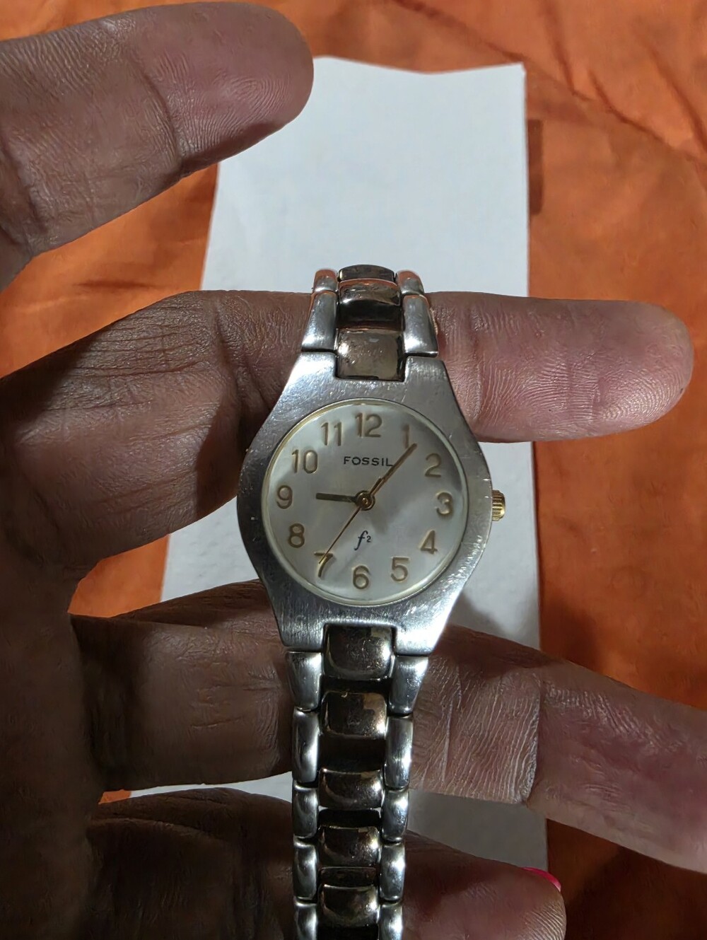 Fossil Women’s Silver and Gold Two-Tone Bracelet Watch